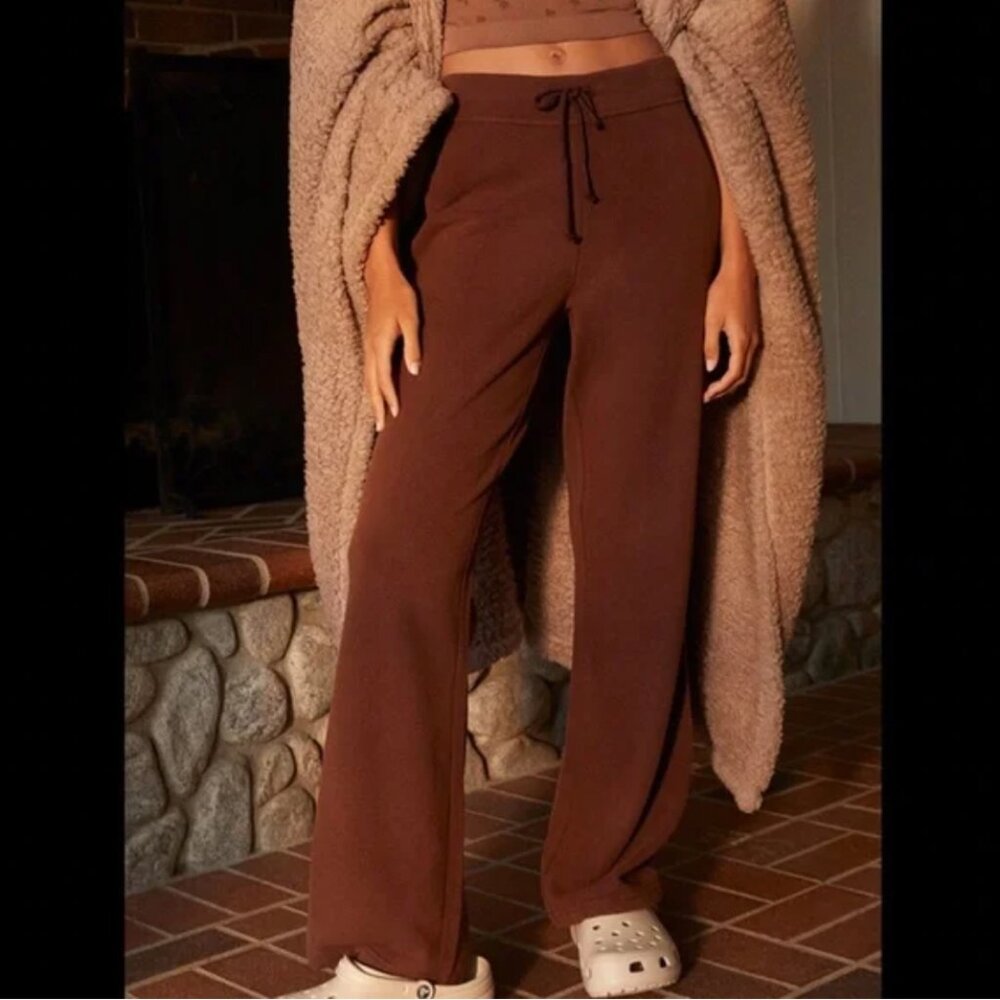 PacSun Brown Flare Playboy Sweatpants- Small